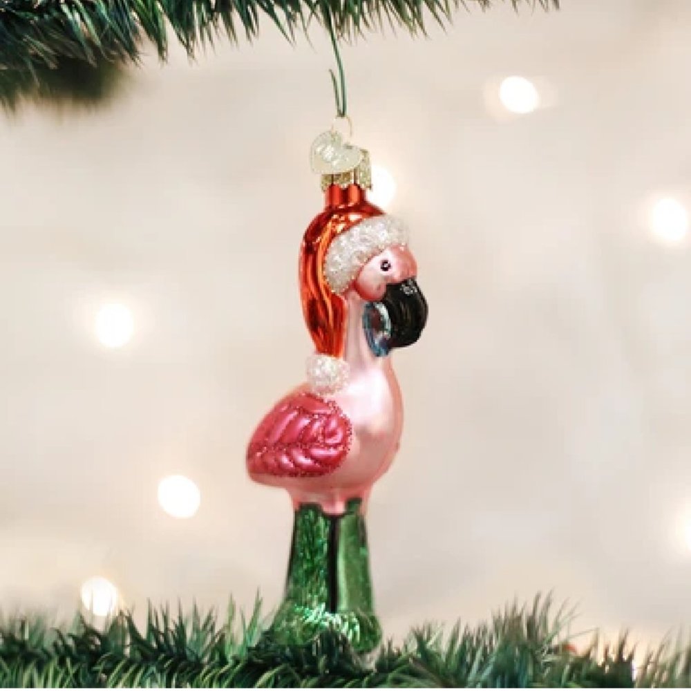 Santa Hat Flamingo